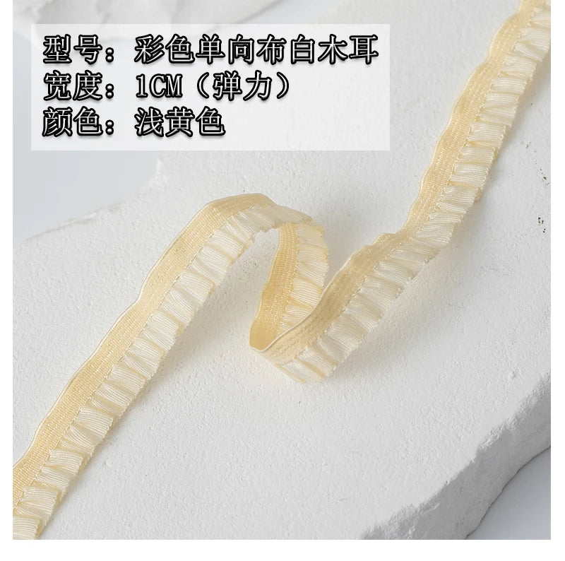 5Meters Elastic Lace Trim Ribbons for Party Dress Decoration Clothing DIY Crafts Supplies Needlework High Quality Sewing Fabric