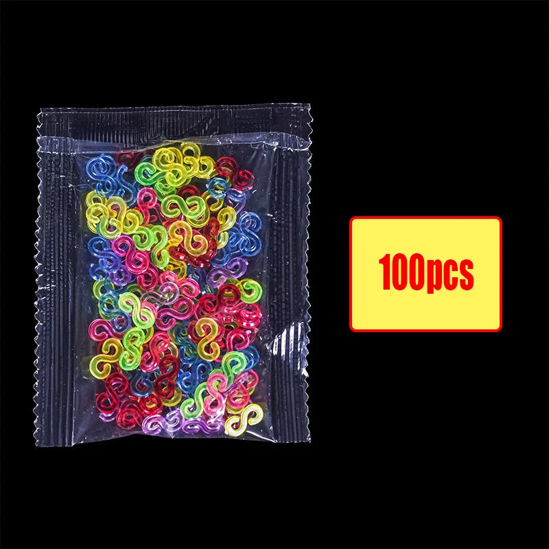 600pcs Loom Rubber Bands Kit – Rainbow Rubber Bands for Kids DIY Bracelet Making or Hair Accessories – Fun Creative Craft Toy Gift