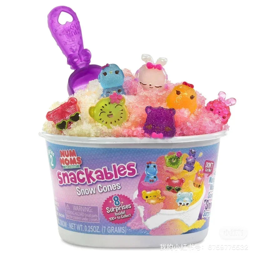 Num Noms Lipgloss Stamp Snow Cones Snackables Blind Box Collectible Toy Figures