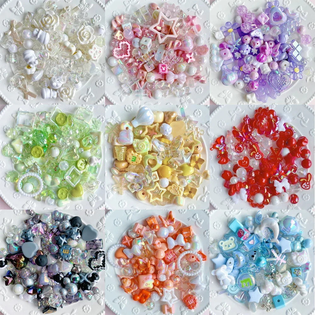 Mixed Acrylic Beads Set for DIY Jewelry Making