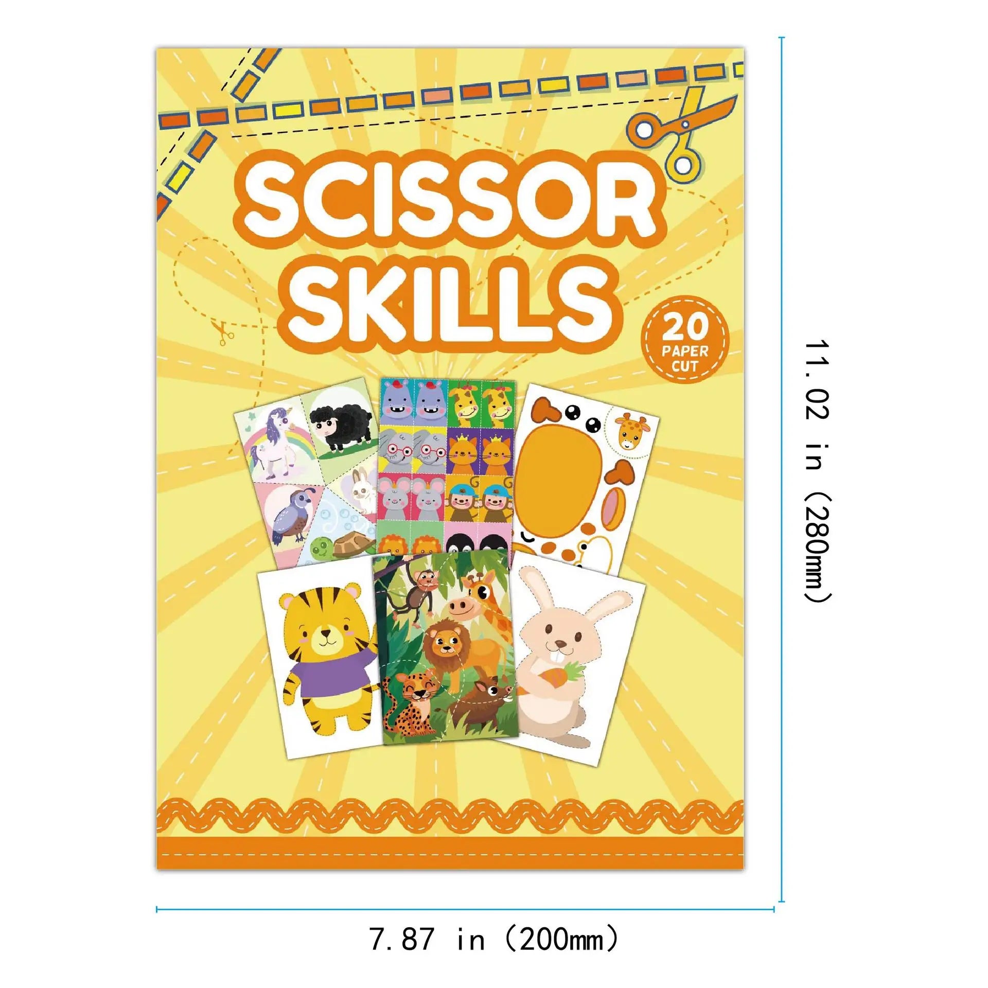Children Paper-Cutting Book – Cartoon Fun DIY Craft Kit for Kids – Kindergarten Handmade Puzzle & Creative Learning Gift