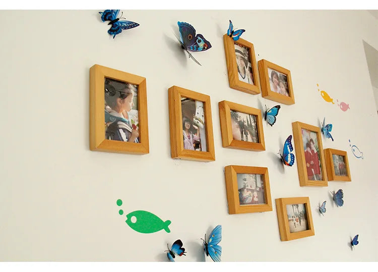 12pcs 3D Double Layer Butterfly Wall Stickers – DIY Magnetic Wall Art for Living Room, Kids Room & Wedding Decor