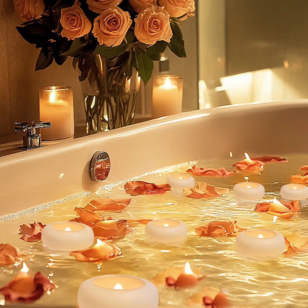 24-Piece Flickering LED Candle Tealights – Flameless Battery Candles with Optional Remote Control for Weddings, Home & Christmas Décor