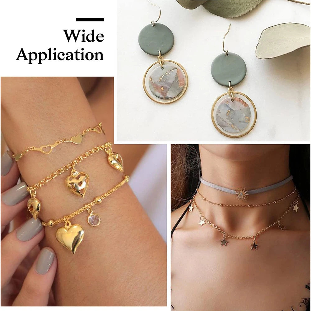 1010-Piece Stainless Steel Jump Ring Set – O Ring Connectors for Jewelry Making and DIY Crafts