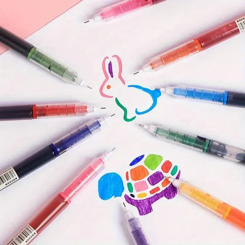 10PCS Needle Tip Gel Pens School & Office Supplies