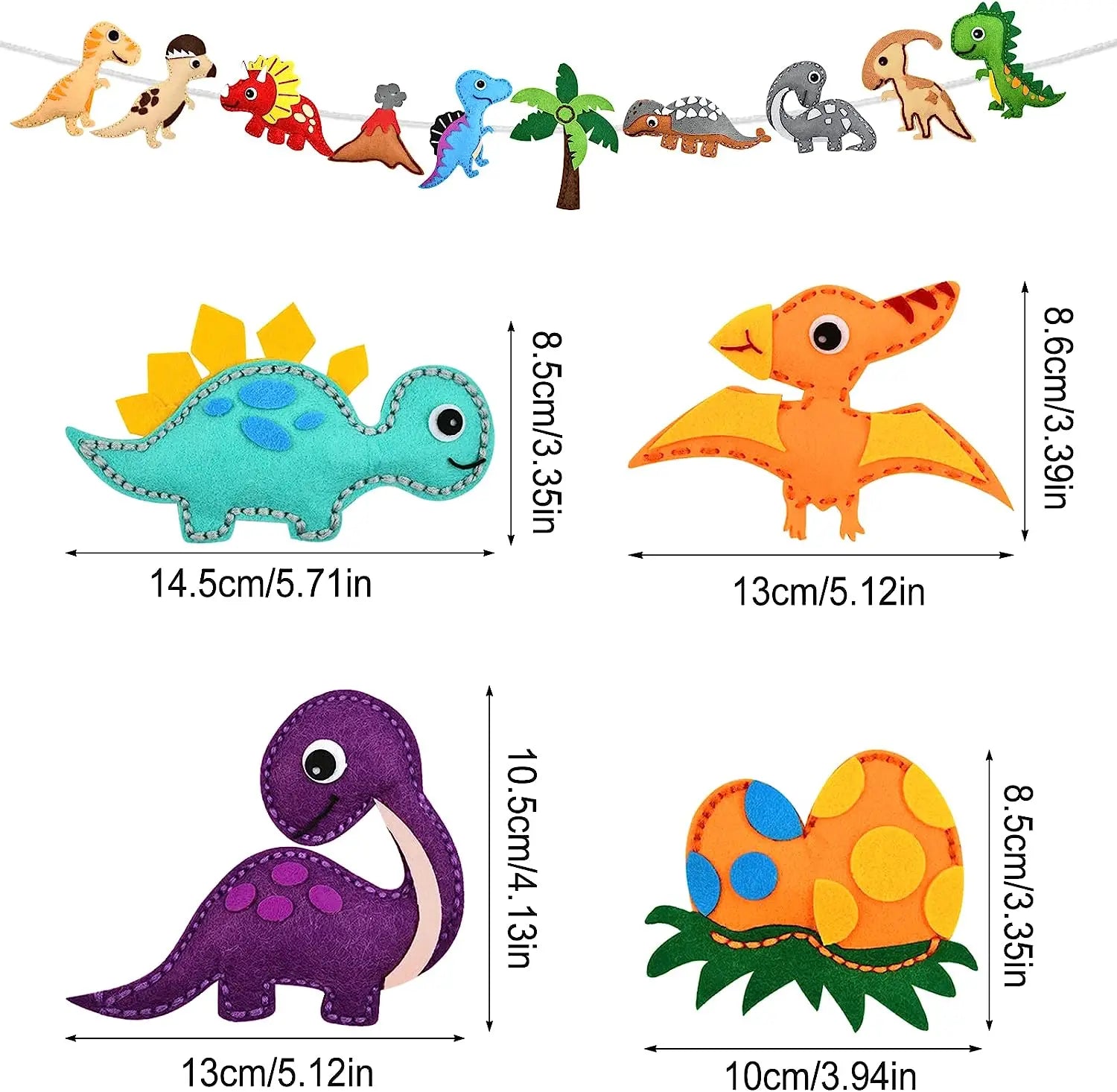 Woodland Animals Craft Kit – DIY Sewing Felt Plush Forest Creatures for Kids Beginners – Educational Arts and Crafts Set with Pre-Cut Felt and Instructions