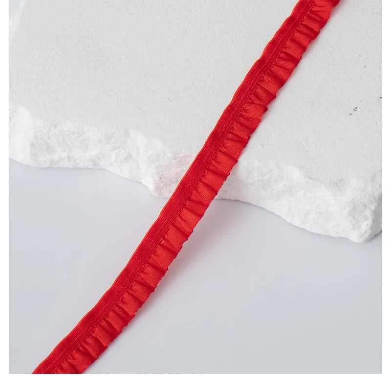 5Meters Elastic Lace Trim Ribbons for Party Dress Decoration Clothing DIY Crafts Supplies Needlework High Quality Sewing Fabric