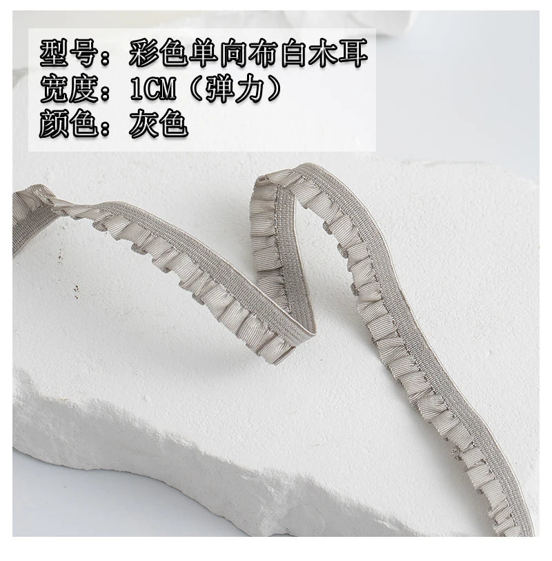 5Meters Elastic Lace Trim Ribbons for Party Dress Decoration Clothing DIY Crafts Supplies Needlework High Quality Sewing Fabric