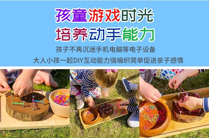 15,000pcs Rainbow Luminous Rubber Bands Loom Kit – DIY Bracelet Making Set for Kids