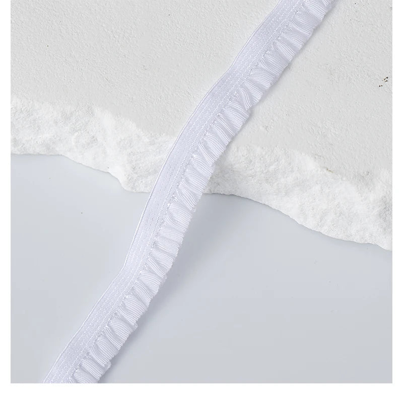 5Meters Elastic Lace Trim Ribbons for Party Dress Decoration Clothing DIY Crafts Supplies Needlework High Quality Sewing Fabric