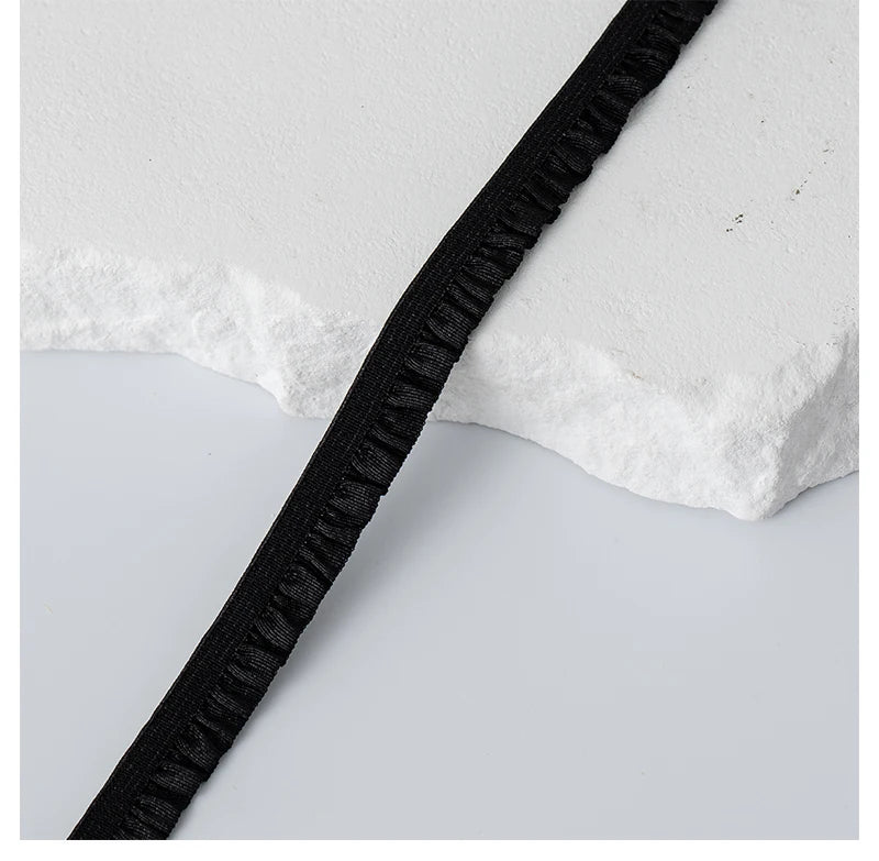 5Meters Elastic Lace Trim Ribbons for Party Dress Decoration Clothing DIY Crafts Supplies Needlework High Quality Sewing Fabric