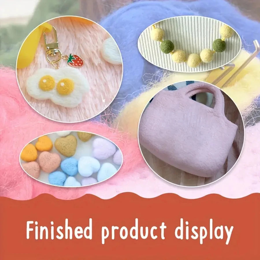 Wool Felting Needles Kit with Wooden Handle Tools Set