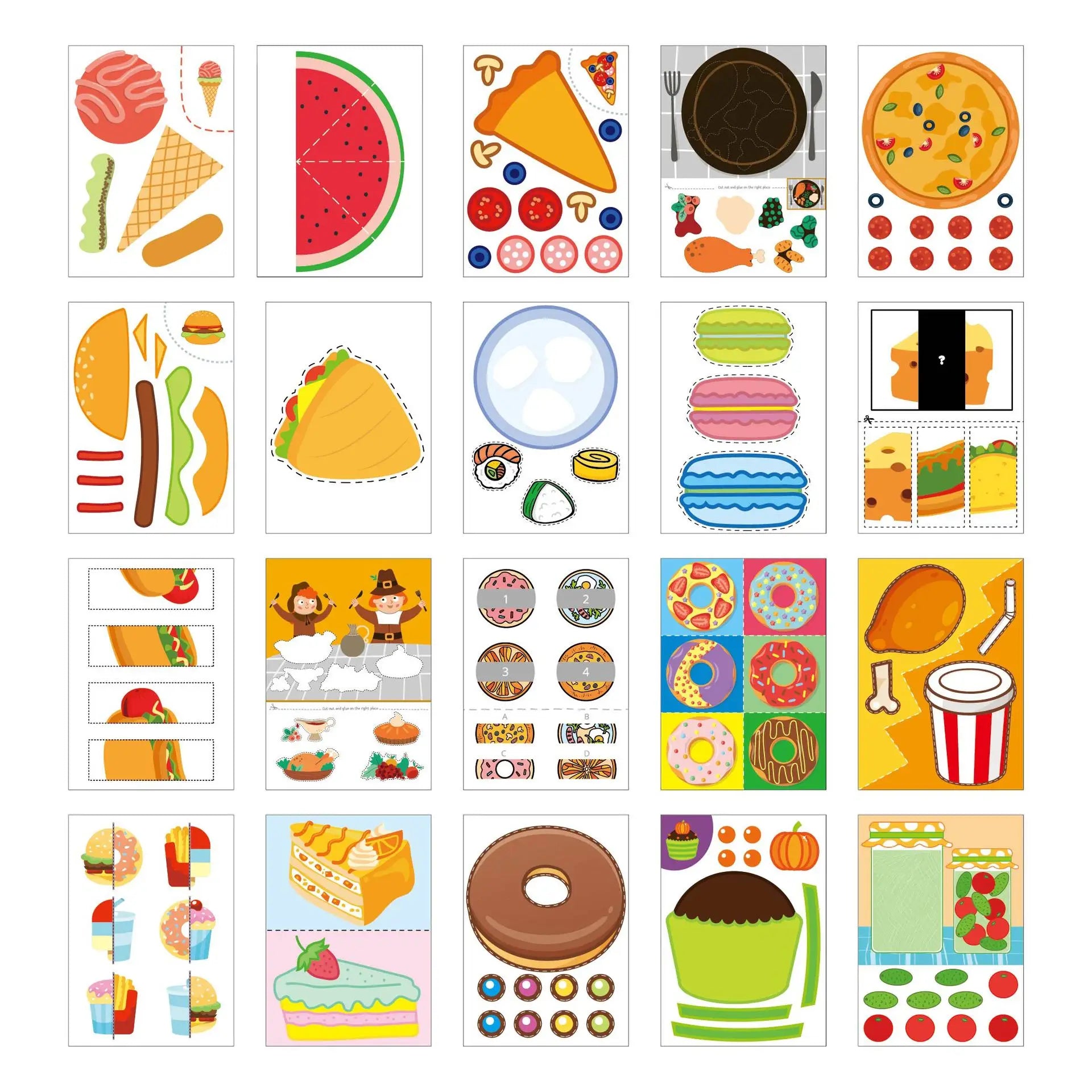 Children Paper-Cutting Book – Cartoon Fun DIY Craft Kit for Kids – Kindergarten Handmade Puzzle & Creative Learning Gift