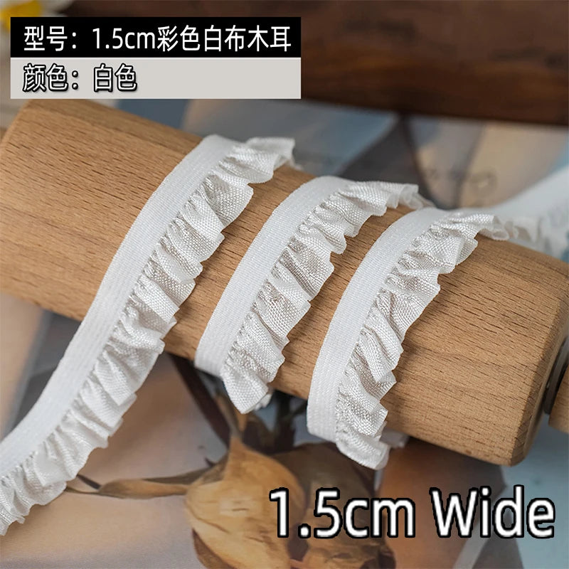 5Meters Elastic Lace Trim Ribbons for Party Dress Decoration Clothing DIY Crafts Supplies Needlework High Quality Sewing Fabric
