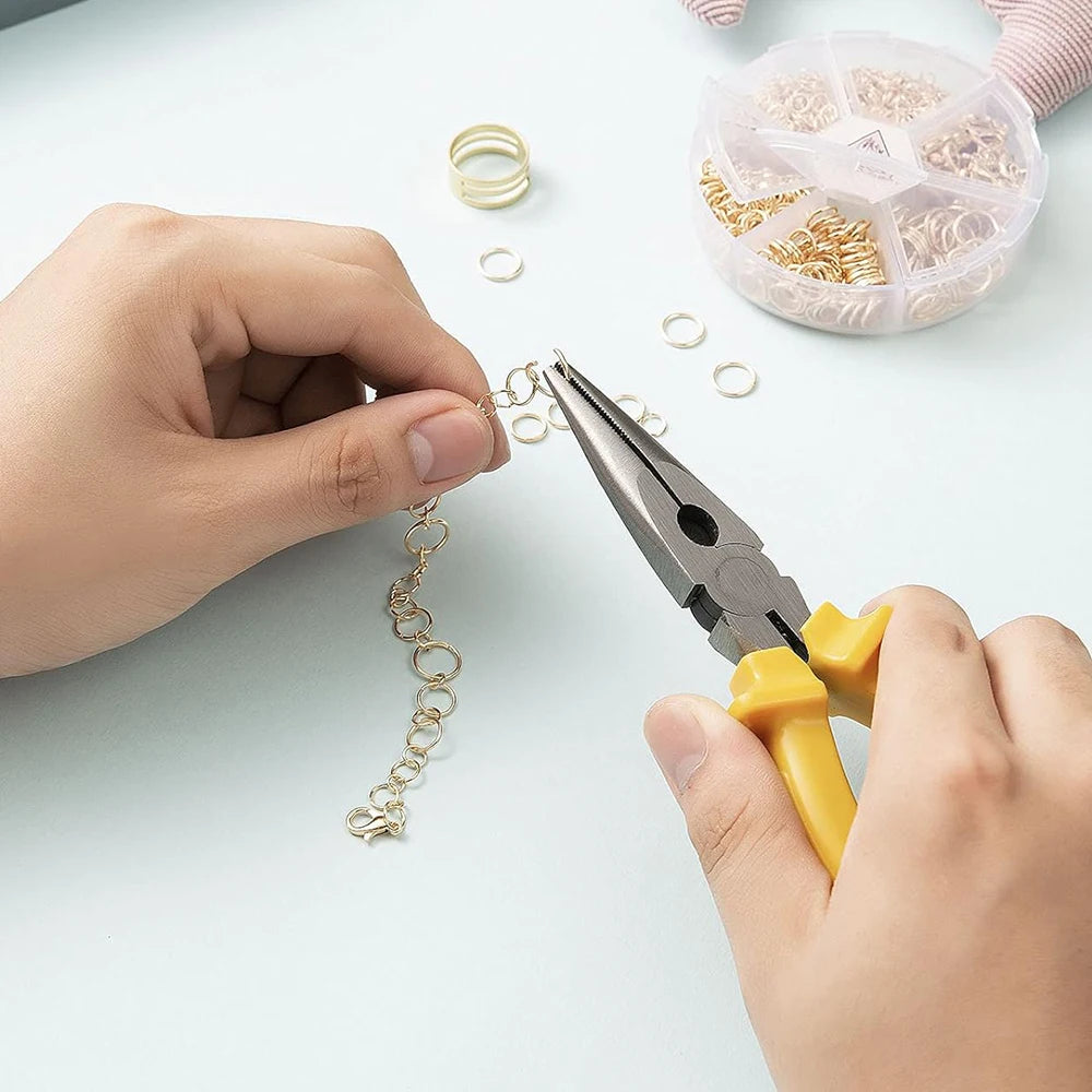 1010-Piece Stainless Steel Jump Ring Set – O Ring Connectors for Jewelry Making and DIY Crafts