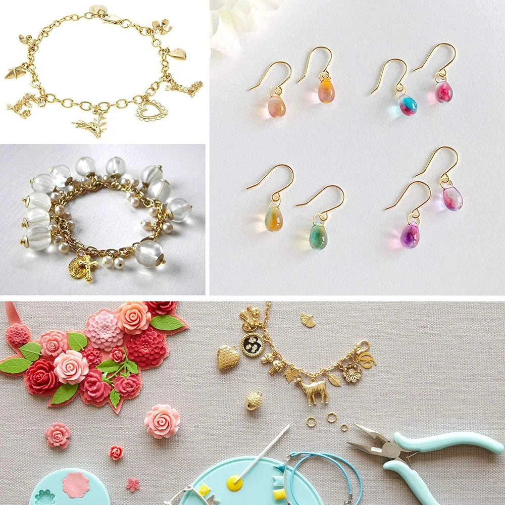 1010-Piece Stainless Steel Jump Ring Set – O Ring Connectors for Jewelry Making and DIY Crafts