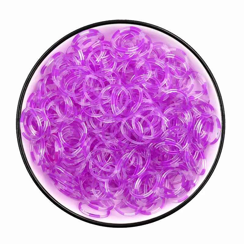 600pcs Loom Rubber Bands Kit – Rainbow Rubber Bands for Kids DIY Bracelet Making or Hair Accessories – Fun Creative Craft Toy Gift