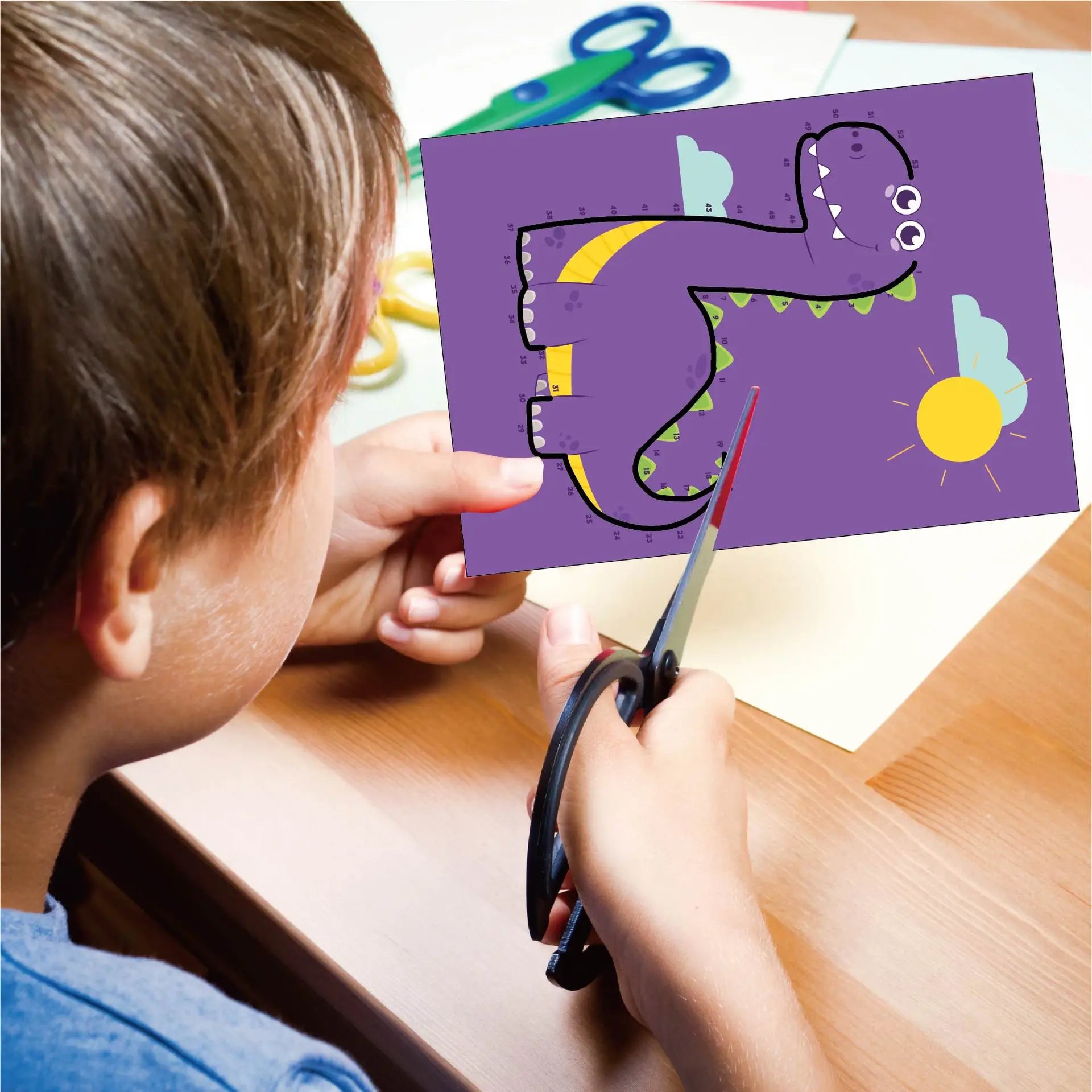 Children Paper-Cutting Book – Cartoon Fun DIY Craft Kit for Kids – Kindergarten Handmade Puzzle & Creative Learning Gift