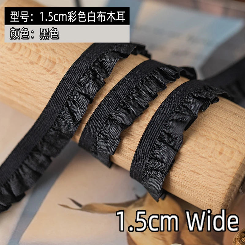 5Meters Elastic Lace Trim Ribbons for Party Dress Decoration Clothing DIY Crafts Supplies Needlework High Quality Sewing Fabric