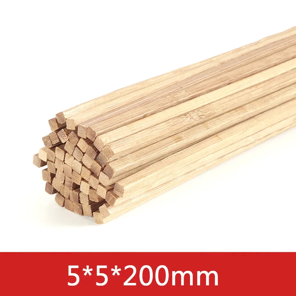 20–50pcs Balsa Wood Sticks Craft Square Rods