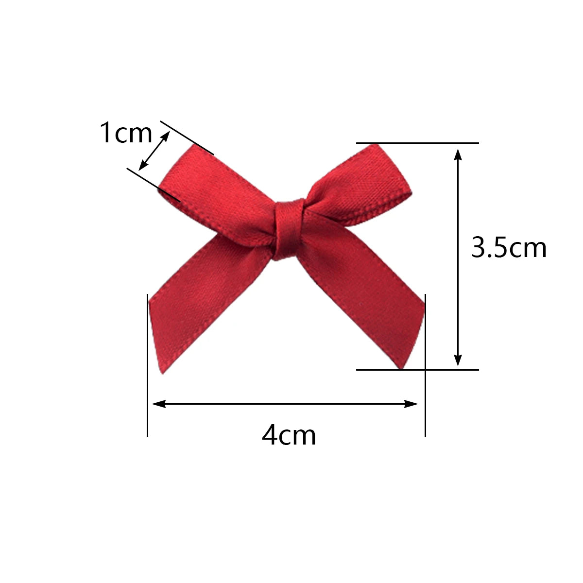 50pcs Satin Ribbon Bows – Colorful Polyester Handmade Bows for DIY Sewing, Crafts, Gift Wrapping, Bouquets, and Party Decorations