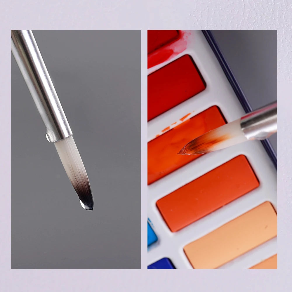 Nylon Paint Brush Set – Art Supplies for Beginners and Professionals, Ideal for Watercolor, Acrylic, and Oil Painting