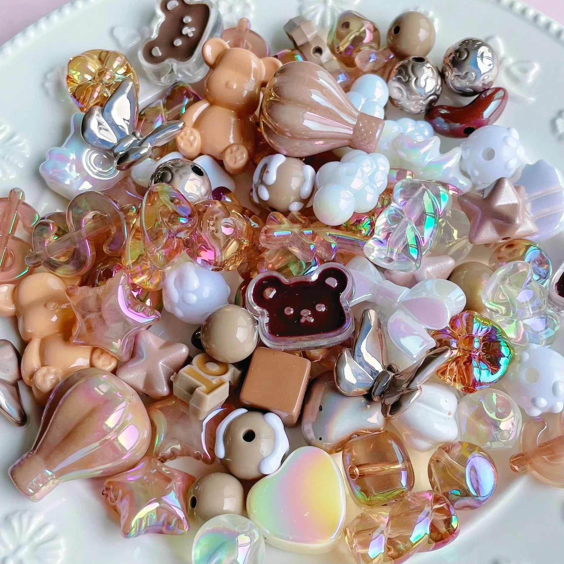 Mixed Acrylic Beads Set for DIY Jewelry Making