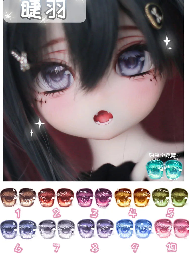 BJD Doll Acrylic Metallic Eyes 10–24mm Accessories