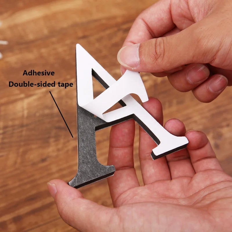 3D Acrylic Mirror Alphabet & House Number Wall Stickers – Decorative DIY Letters and Numbers