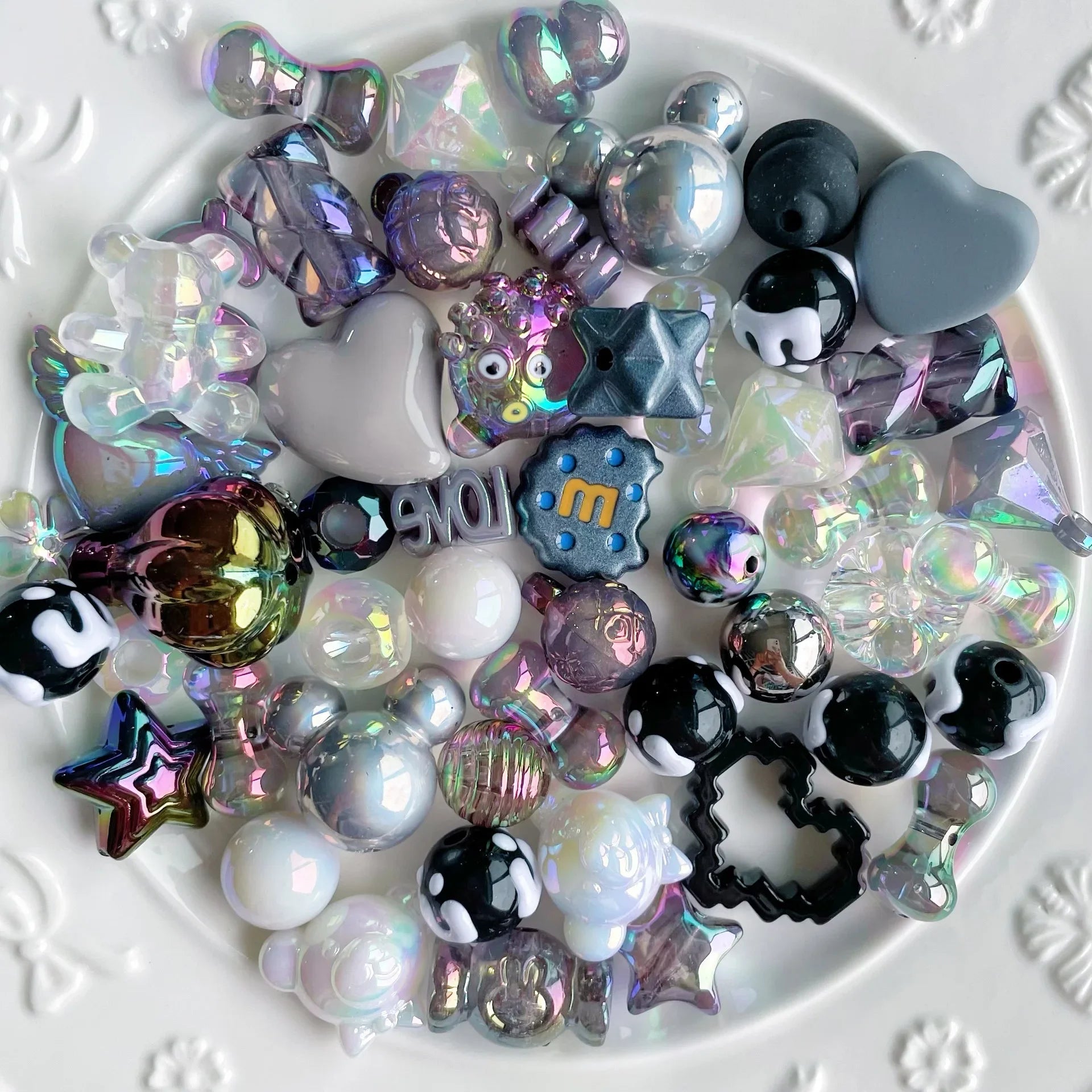 Mixed Acrylic Beads Set for DIY Jewelry Making