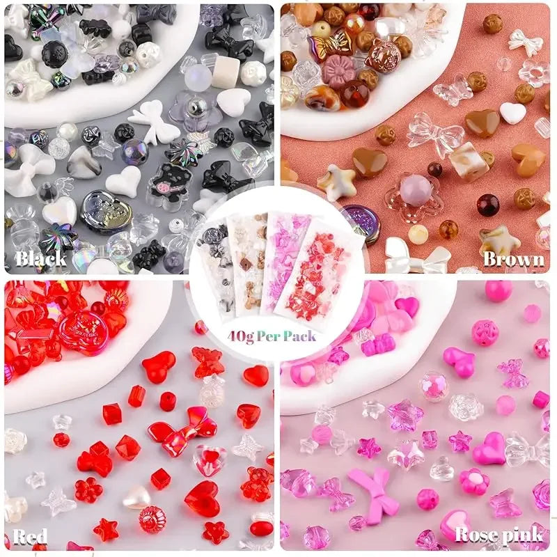 Mixed Acrylic Beads Set for DIY Jewelry Making