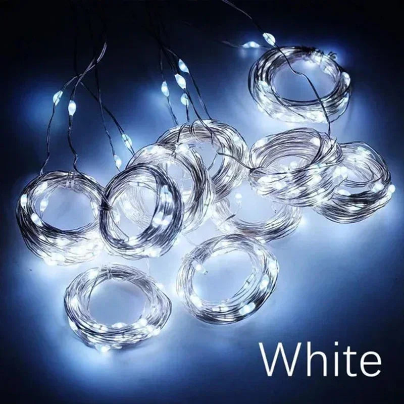 3M LED Curtain String Lights – USB Fairy Lights with 8 Modes for Holiday, Wedding, Party & Home Decor