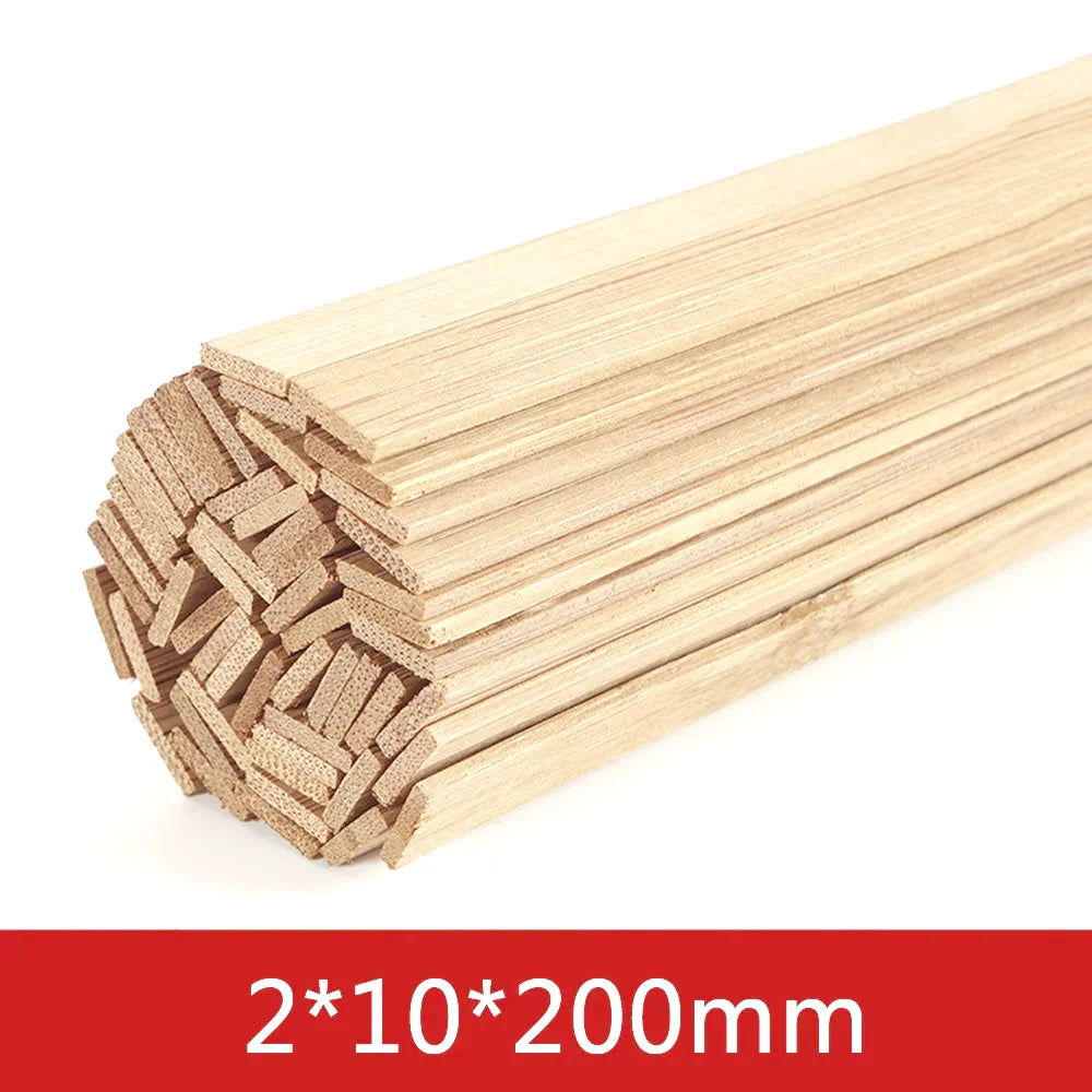 20–50pcs Balsa Wood Sticks Craft Square Rods
