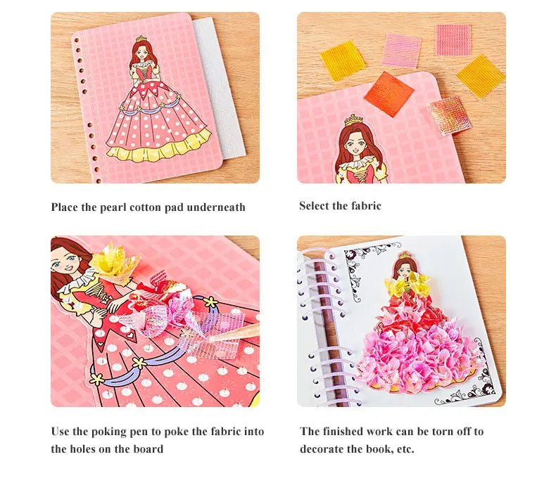 DIY Painting Sticker Craft Kit for Kids – Princess Art Set for Girls – Educational Handmade Activity and Creative Gift