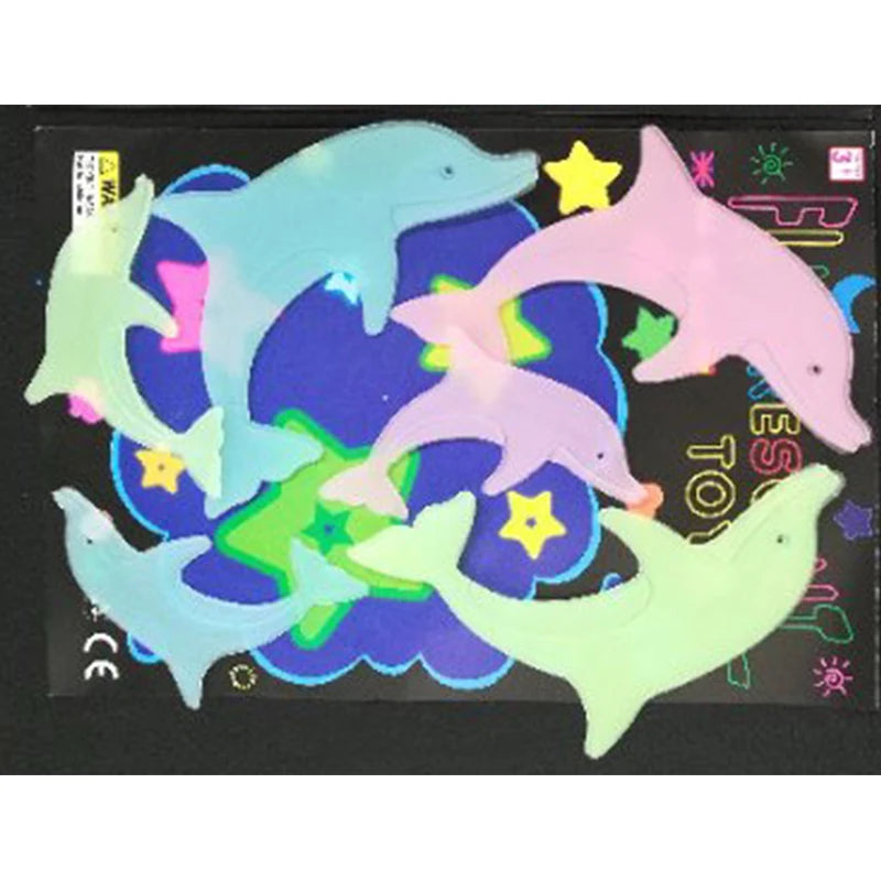 Glow in the Dark Cartoon Butterfly & Stars Wall Stickers – Luminous Noctilucent Decals for Kids Room & Bedroom Decor