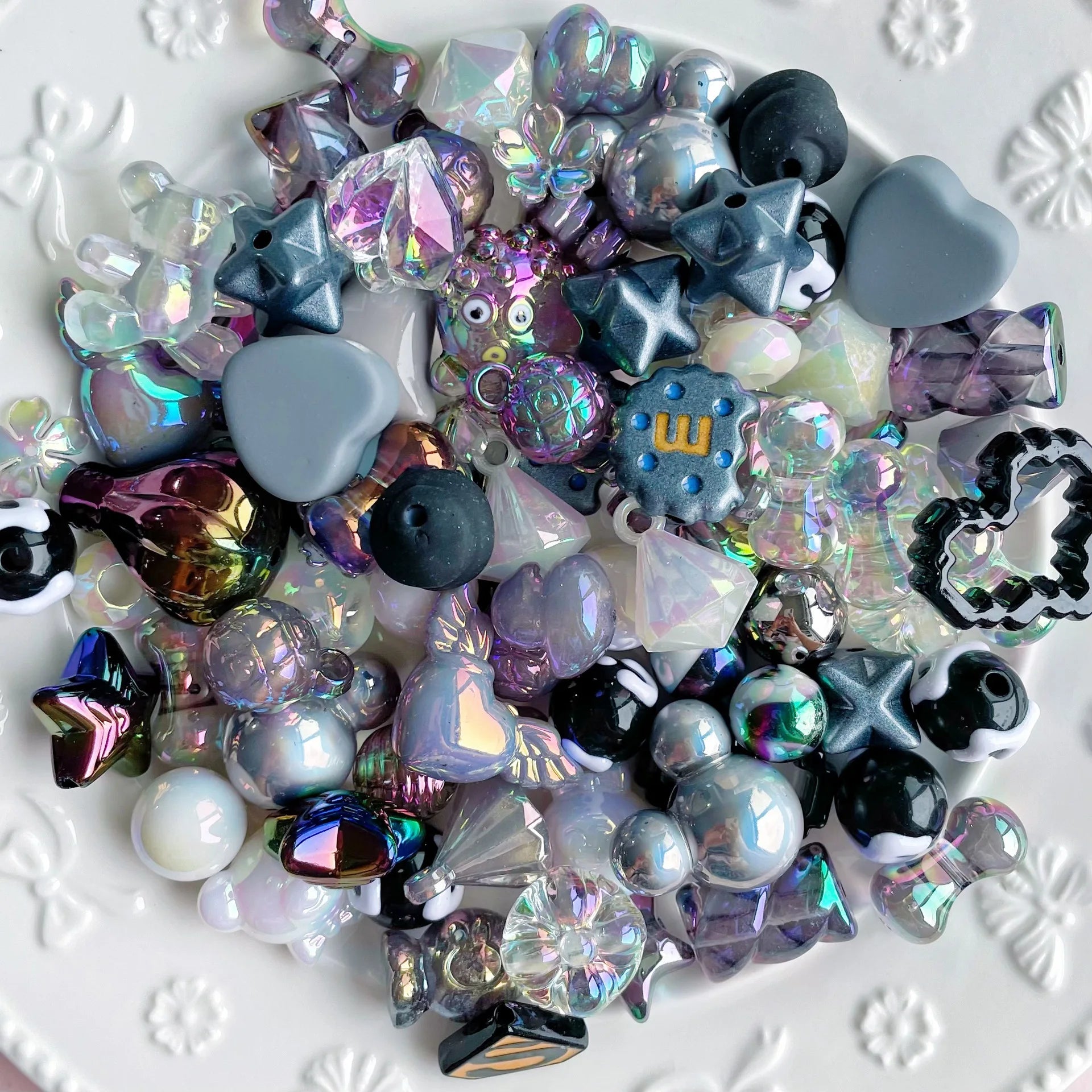 Mixed Acrylic Beads Set for DIY Jewelry Making