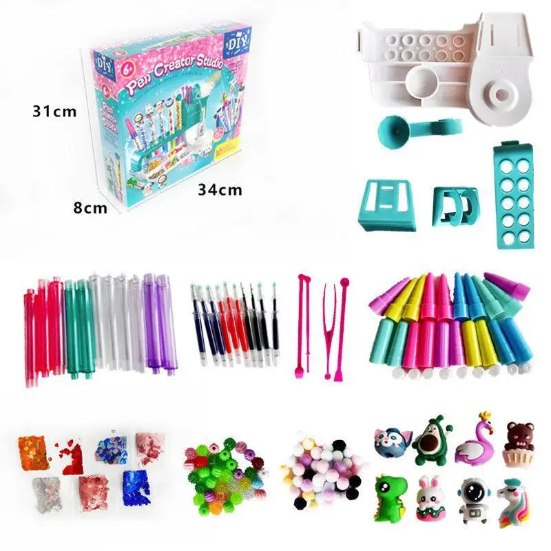 Magic Sand Pen DIY Craft Set for Kids – STEM Educational Toy & Parent-Child Interactive Gift Box