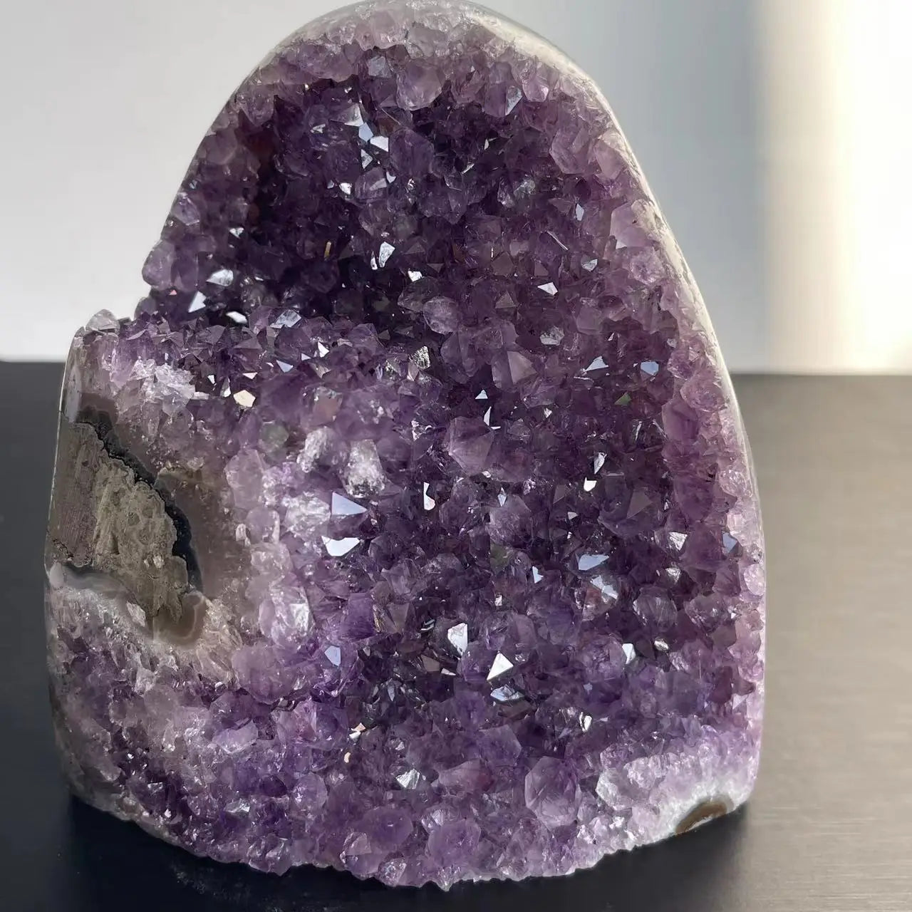 Natural Amethyst Crystal Cluster – Raw Quartz Healing Stone Mineral for Home Décor, Feng Shui, and Spiritual Energy