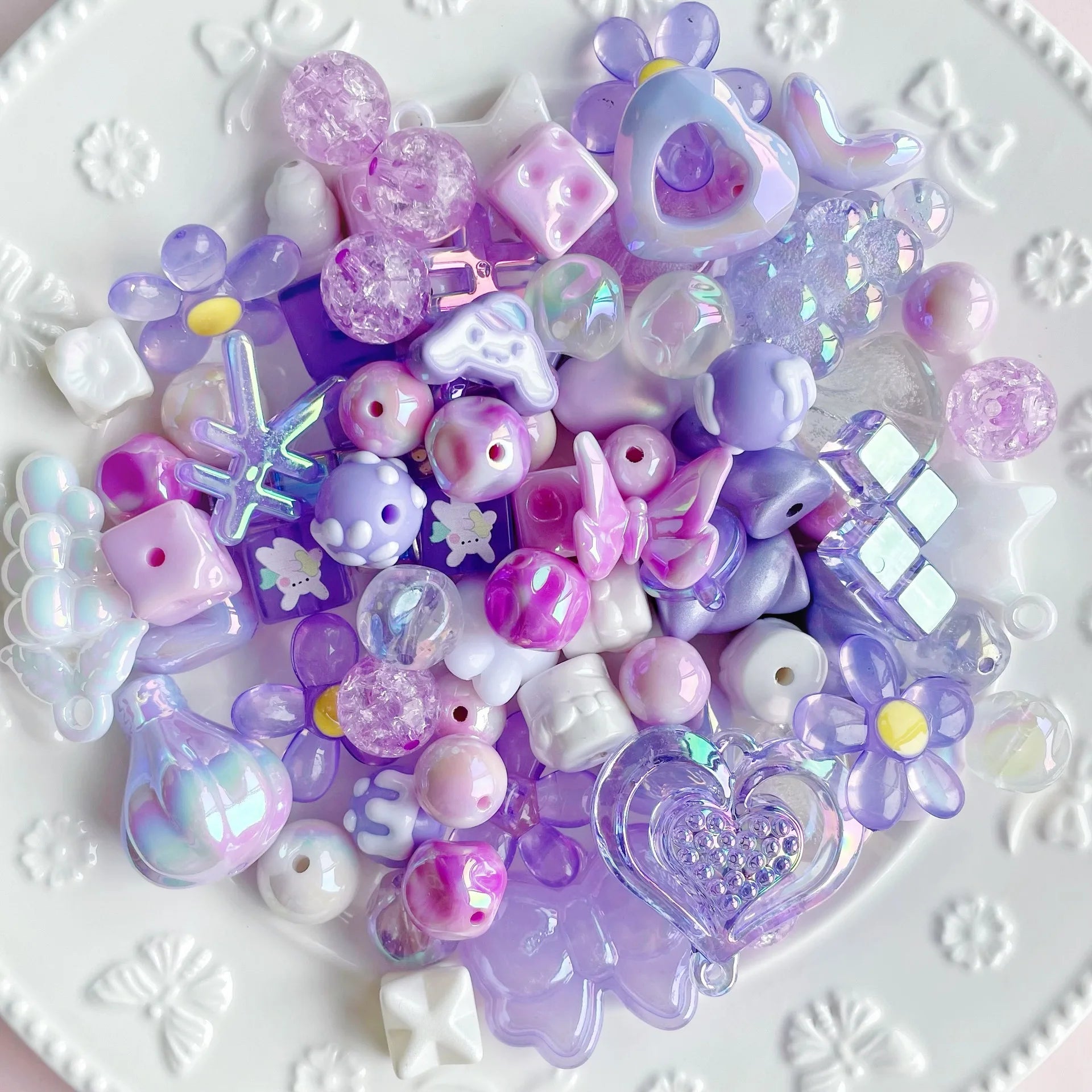 Mixed Acrylic Beads Set for DIY Jewelry Making