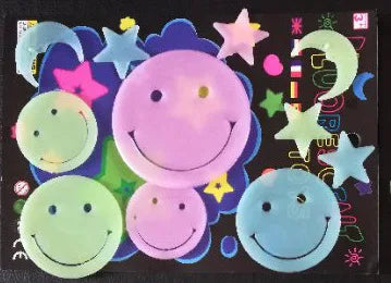 Glow in the Dark Cartoon Butterfly & Stars Wall Stickers – Luminous Noctilucent Decals for Kids Room & Bedroom Decor