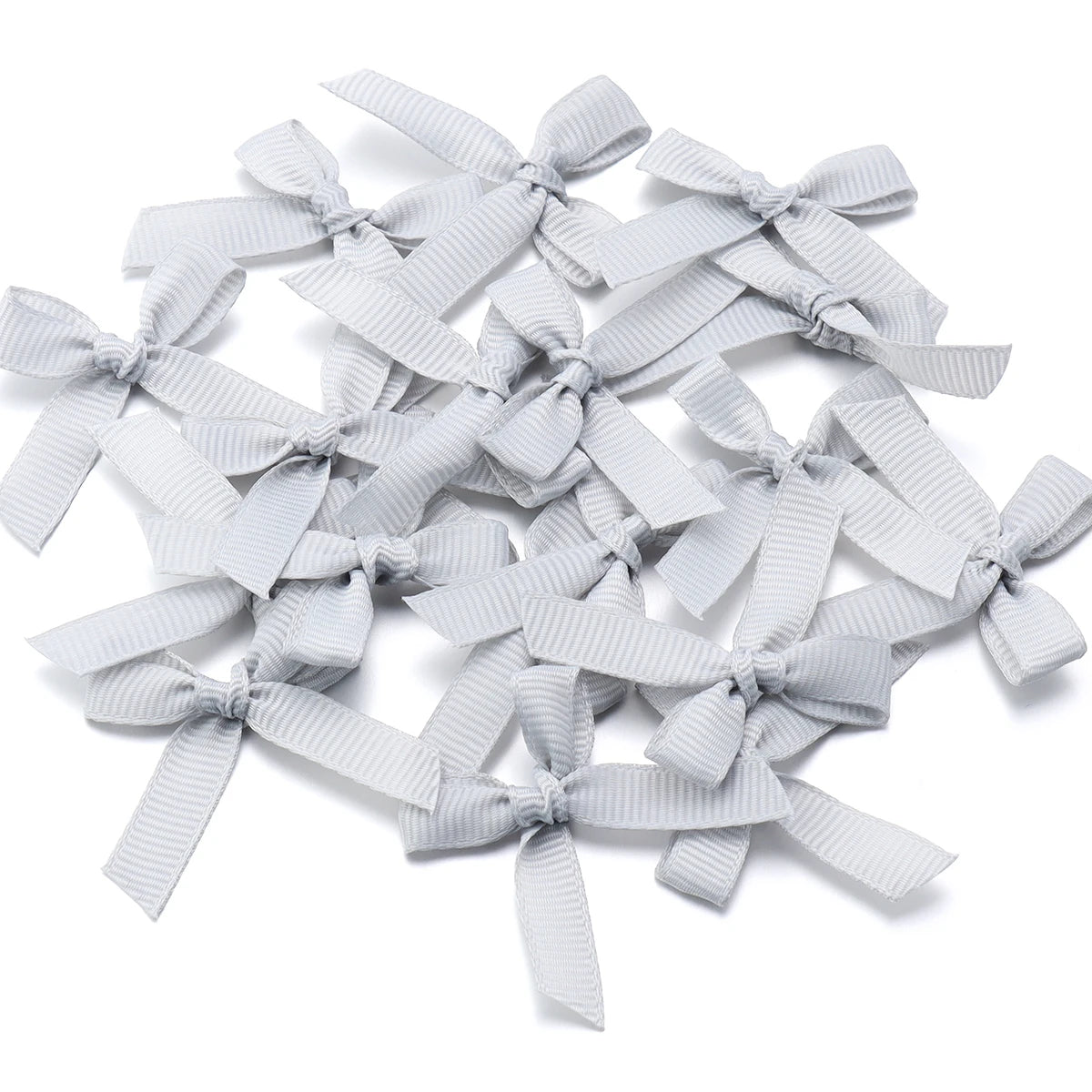 50pcs Satin Ribbon Bows – Colorful Polyester Handmade Bows for DIY Sewing, Crafts, Gift Wrapping, Bouquets, and Party Decorations