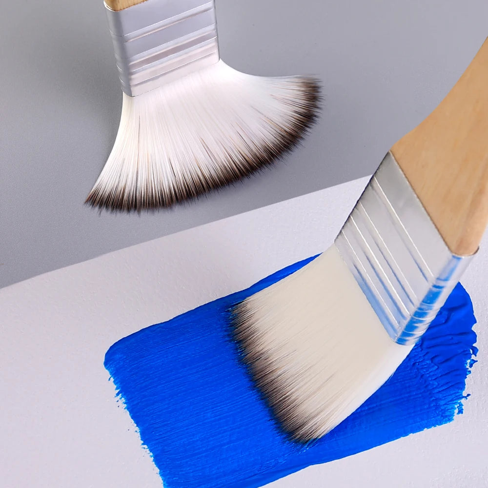 Nylon Paint Brush Set – Art Supplies for Beginners and Professionals, Ideal for Watercolor, Acrylic, and Oil Painting