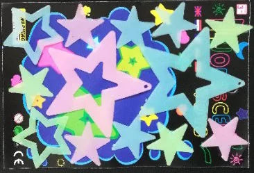 Glow in the Dark Cartoon Butterfly & Stars Wall Stickers – Luminous Noctilucent Decals for Kids Room & Bedroom Decor